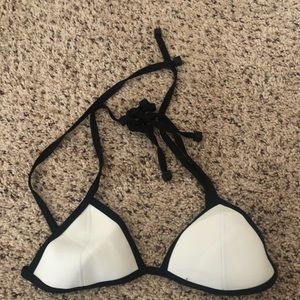 Triangl white swim top